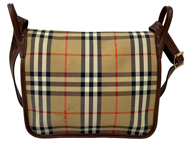Burberry Vintage Nova Check Schultertasche Braun Beige - Ansicht 3