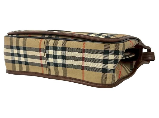 Burberry Vintage Nova Check Schultertasche Braun Beige - Ansicht 8