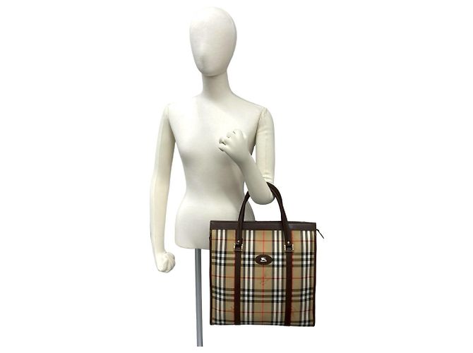 Burberry Nova Check Shadow Tote Bag Braun Beige - Ansicht 2