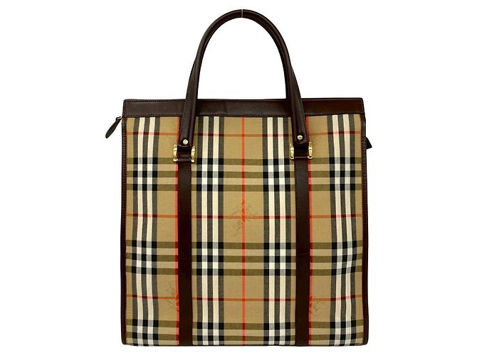 Burberry Nova Check Shadow Tote Bag Braun Beige - Ansicht 3