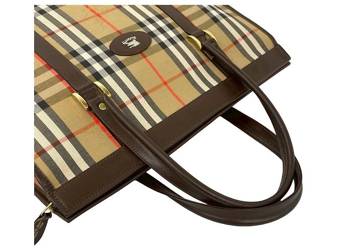 Burberry Nova Check Shadow Tote Bag Braun Beige - Ansicht 4