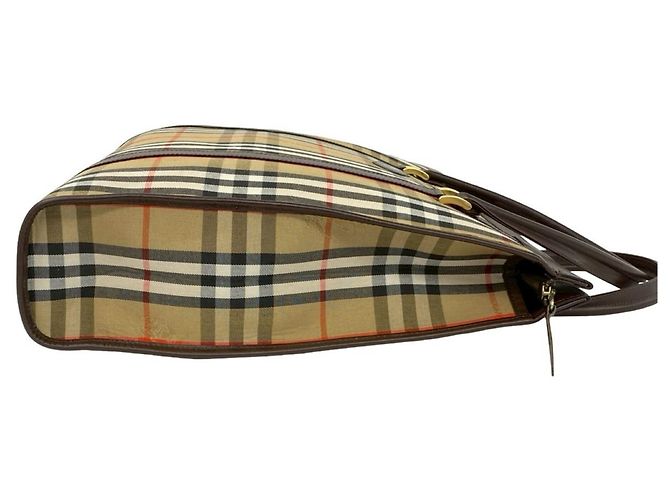 Burberry Nova Check Shadow Tote Bag Braun Beige - Ansicht 6