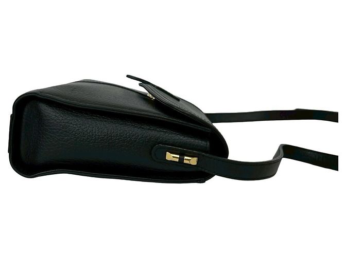 Borsa a tracolla in pelle Burberry Shadow Horse Logo Nero - vista 6