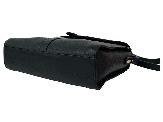 Borsa a tracolla in pelle Burberry Shadow Horse Logo Nero - vista 8