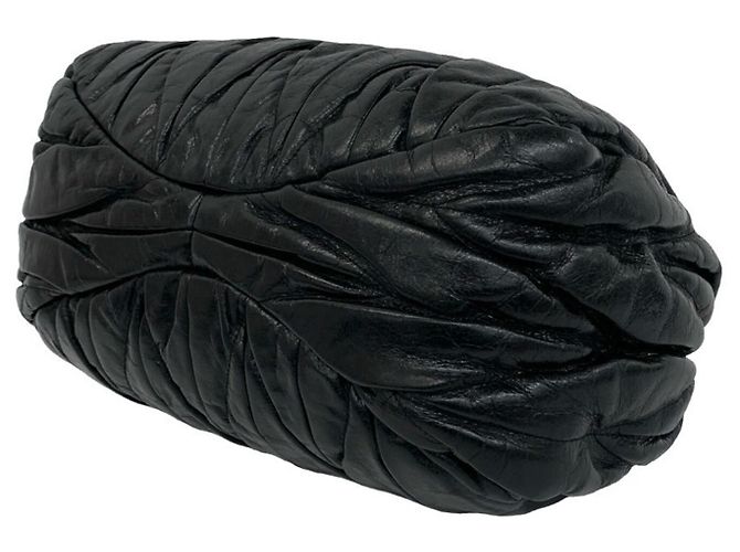 Miu Miu Matelassé Leder 2-Way Handtasche Schwarz - Ansicht 8
