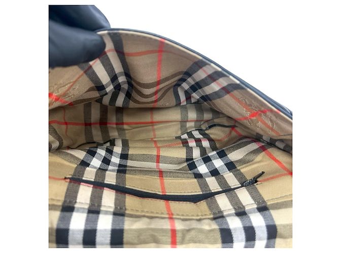 Burberry Vintage Nova Check Schultertasche Schwarz - Ansicht 9