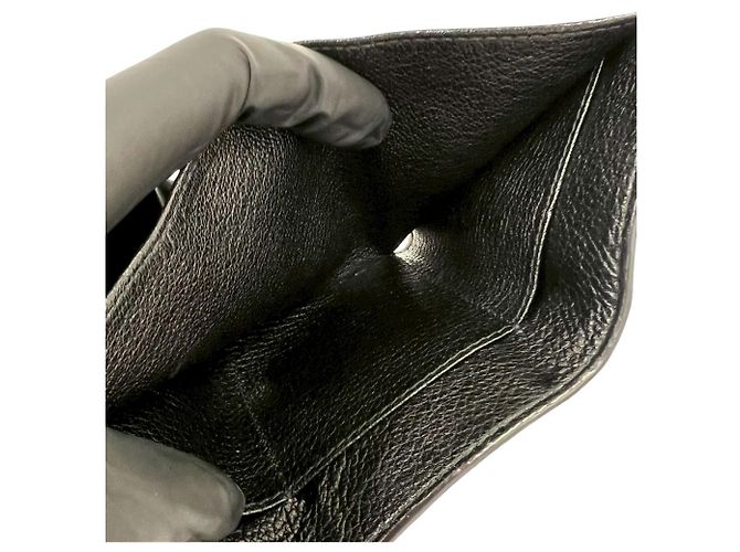 Cartera tri-fold Miu Miu de piel negra Negro - vista 8