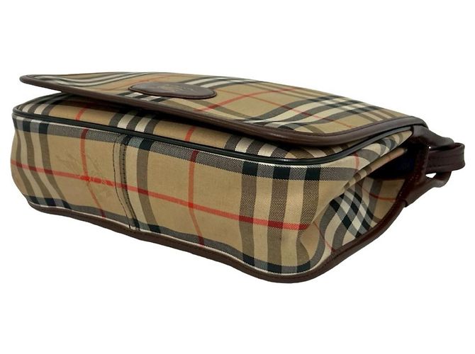 Borsa a tracolla Burberry Nova Check Shadow Horse Pattern Marrone Beige - vista 8