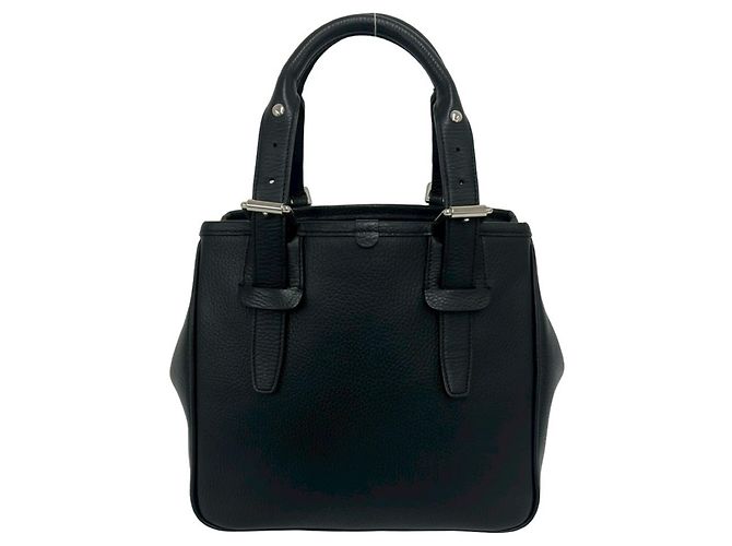 Borsa in pelle con logo Burberry impresso Nero - vista 3