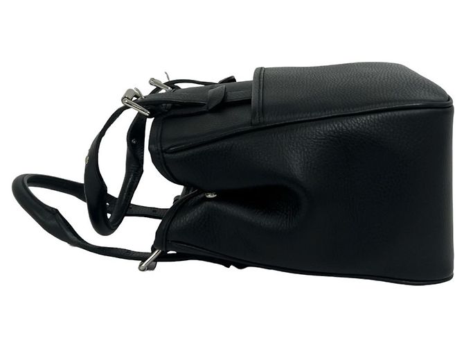 Borsa in pelle con logo Burberry impresso Nero - vista 5