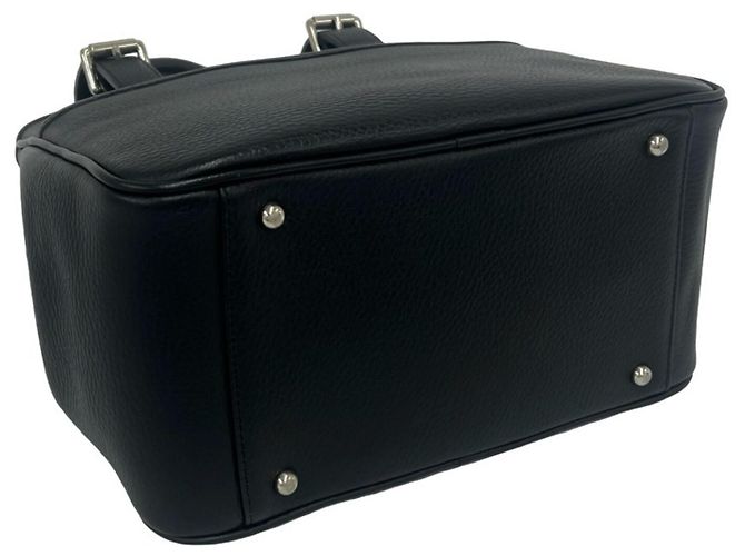 Borsa in pelle con logo Burberry impresso Nero - vista 7