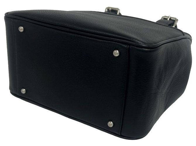 Borsa in pelle con logo Burberry impresso Nero - vista 8