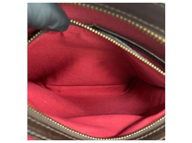 Borsa a tracolla Burberry Nova Check in pelle e lana Marrone Beige - vista 10
