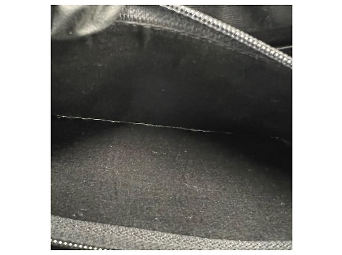 Burberry Nova Check Ledertote mit eingraviertem Logo Schwarz - Ansicht 10