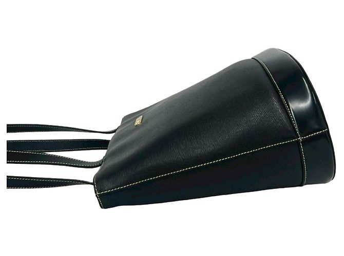 Borsa Tote in pelle Burberry Nova Check Nero - vista 5