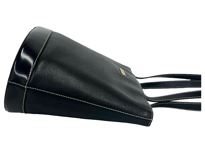 Borsa Tote in pelle Burberry Nova Check Nero - vista 6