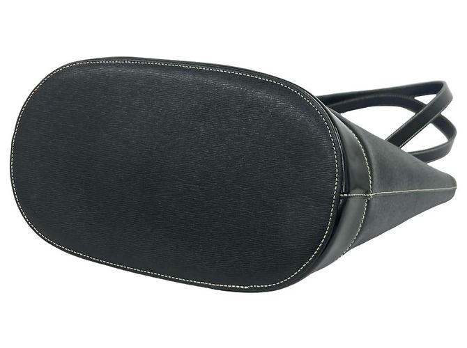 Borsa Tote in pelle Burberry Nova Check Nero - vista 8