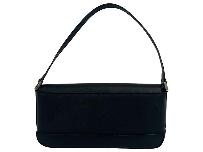 Borsa a tracolla in pelle con logo Burberry Nero - vista 3