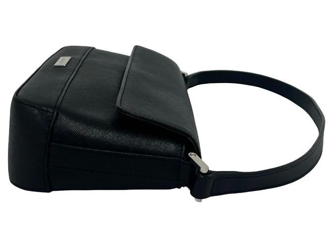 Borsa a tracolla in pelle con logo Burberry Nero - vista 6
