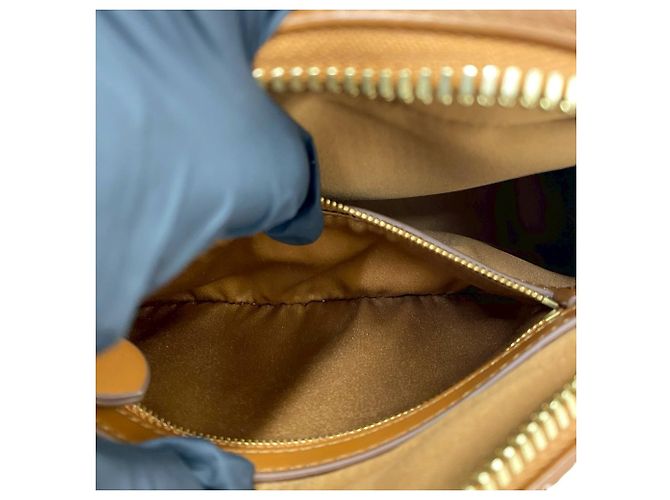 Borsa a mano in pelle Miu Miu Miu Arcadi Logo Marrone - vista 10