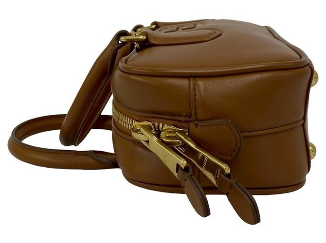 Borsa a mano in pelle Miu Miu Miu Arcadi Logo Marrone - vista 5