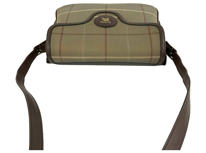 Borsa a tracolla Burberry Shadow Horse Logo Nova Check Pattern Marrone Cachi - vista 4