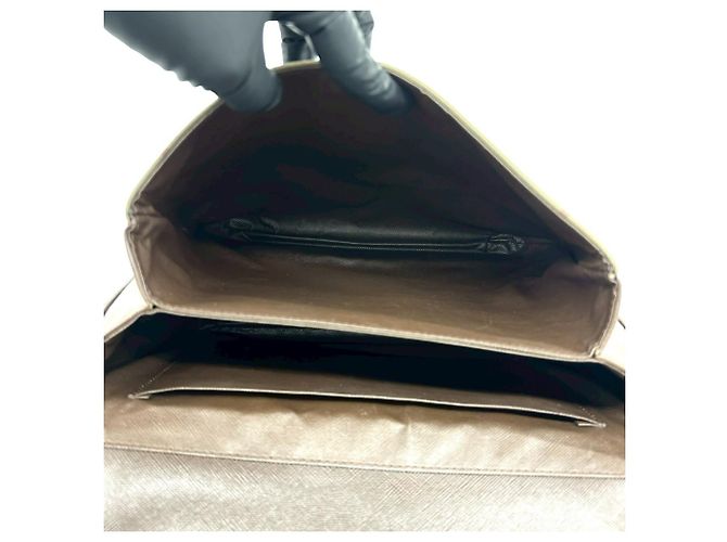 Borsa a tracolla Burberry Shadow Horse Logo Nova Check Pattern Marrone Cachi - vista 9