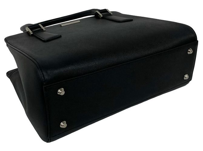 Burberry Logo Nova Check Mini Leder-Tote-Bag Schwarz - Ansicht 7