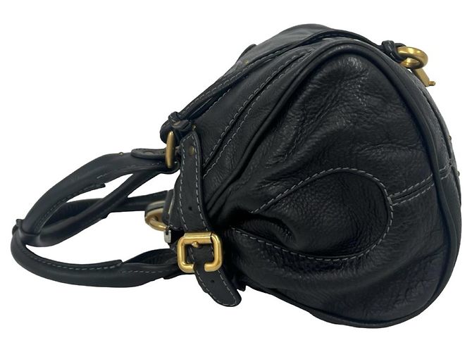 Chloé Vintage Paddington Lederhandtasche Schwarz - Ansicht 5