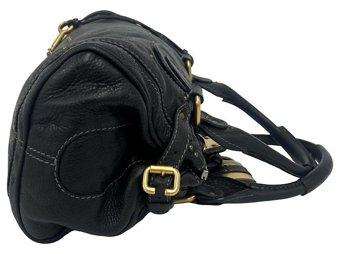 Chloé Vintage Paddington Lederhandtasche Schwarz - Ansicht 6