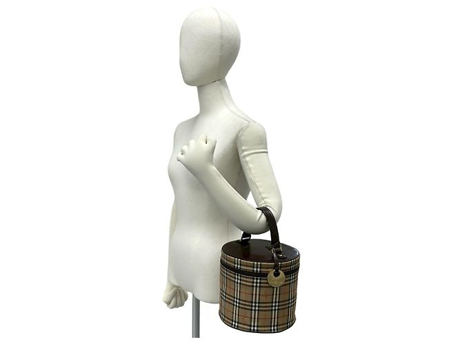 Borsa Burberry Nova Check Shadow Horse Pattern Marrone Beige - vista 2