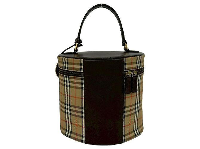 Borsa Burberry Nova Check Shadow Horse Pattern Marrone Beige - vista 3