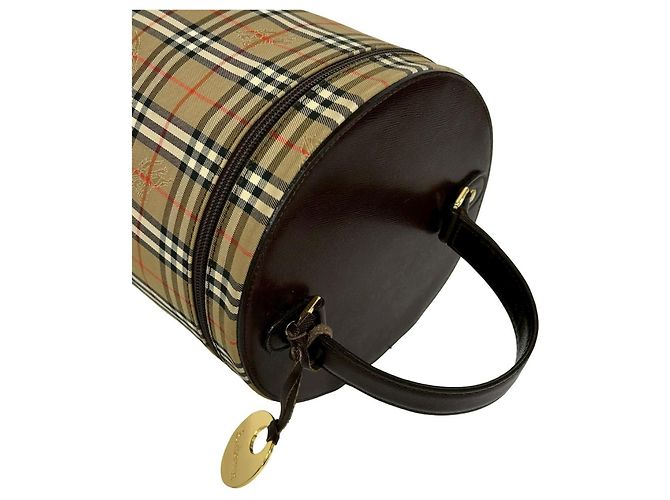 Borsa Burberry Nova Check Shadow Horse Pattern Marrone Beige - vista 4