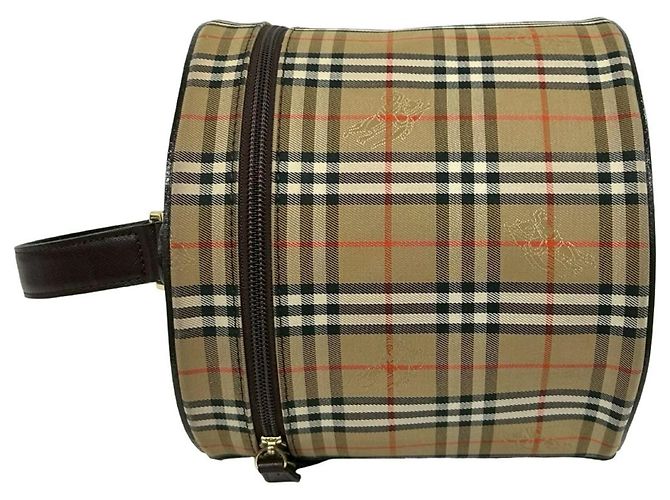 Borsa Burberry Nova Check Shadow Horse Pattern Marrone Beige - vista 5
