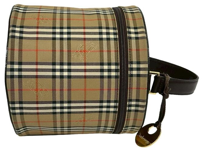 Borsa Burberry Nova Check Shadow Horse Pattern Marrone Beige - vista 6