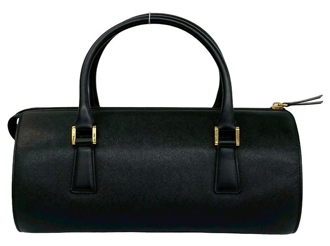 Mini borsa Boston Burberry in pelle nera Nero - Ansicht 3