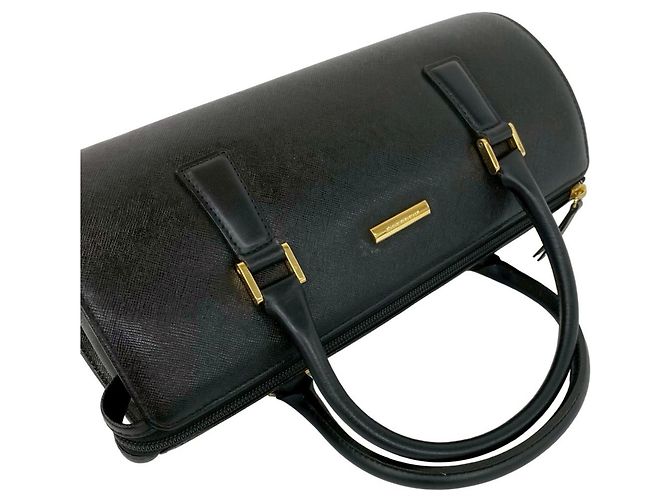 Mini borsa Boston Burberry in pelle nera Nero - Ansicht 4