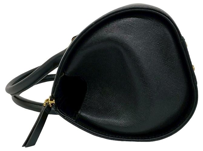 Mini borsa Boston Burberry in pelle nera Nero - Ansicht 5