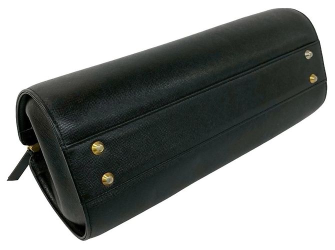 Mini borsa Boston Burberry in pelle nera Nero - Ansicht 7