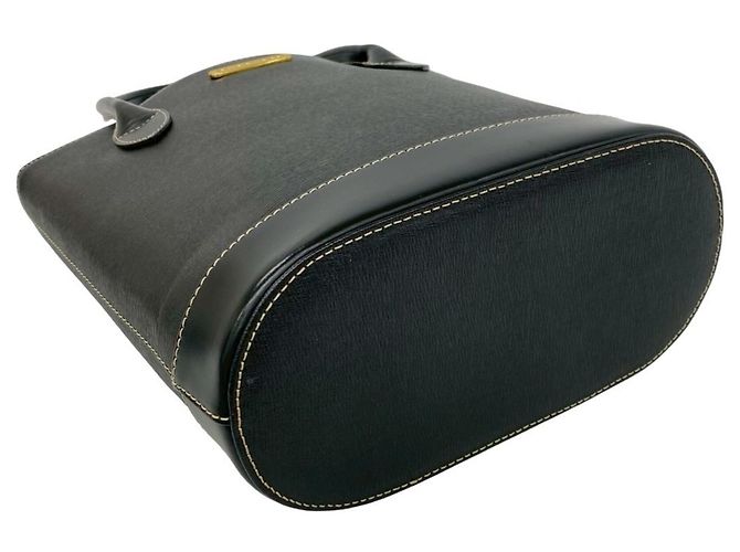 Borsa Tote Burberry in pelle nera Nero - vista 7