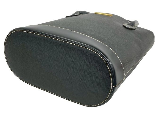 Borsa Tote Burberry in pelle nera Nero - vista 8