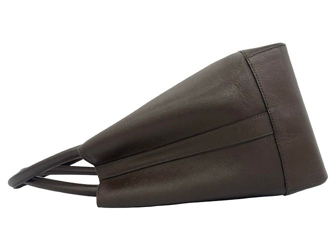 Burberry Logo Hardware Nova Check Pattern Lederschultertasche Braun - Ansicht 5