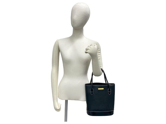 Burberry Nova Check Ledertasche Tote Schwarz - Ansicht 2