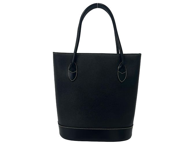 Burberry Nova Check Ledertasche Tote Schwarz - Ansicht 3