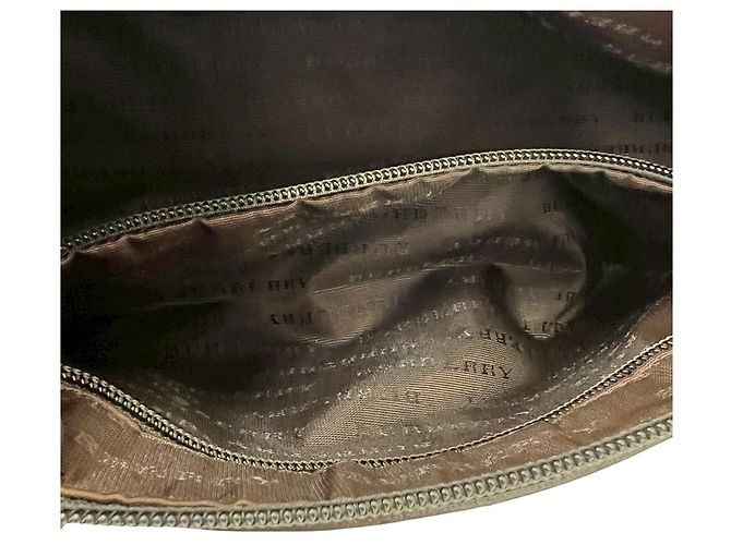 Bolsa de mão em couro Burberry Nova Check Pattern Marrom Bege - vista 10