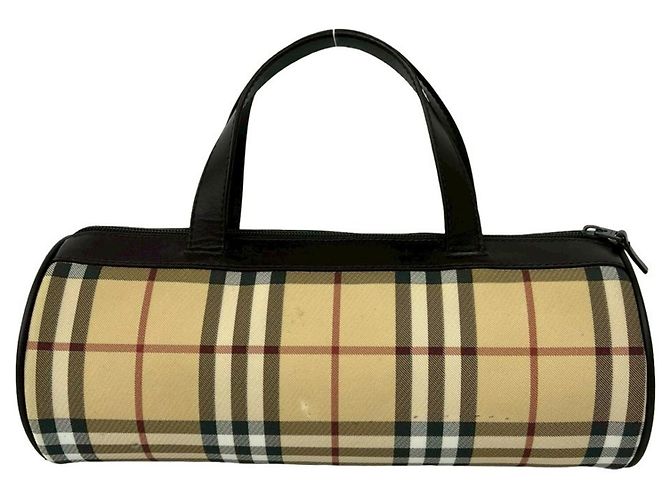 Bolsa de mão em couro Burberry Nova Check Pattern Marrom Bege - vista 3