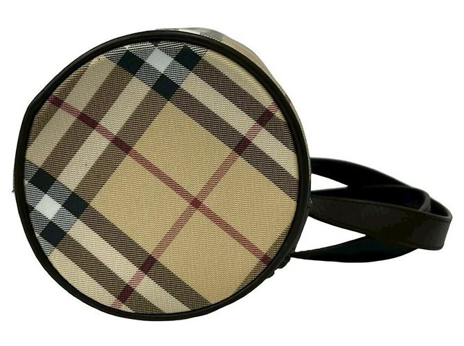 Bolsa de mão em couro Burberry Nova Check Pattern Marrom Bege - vista 6