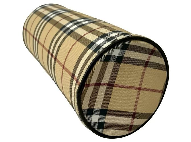 Bolsa de mão em couro Burberry Nova Check Pattern Marrom Bege - vista 8
