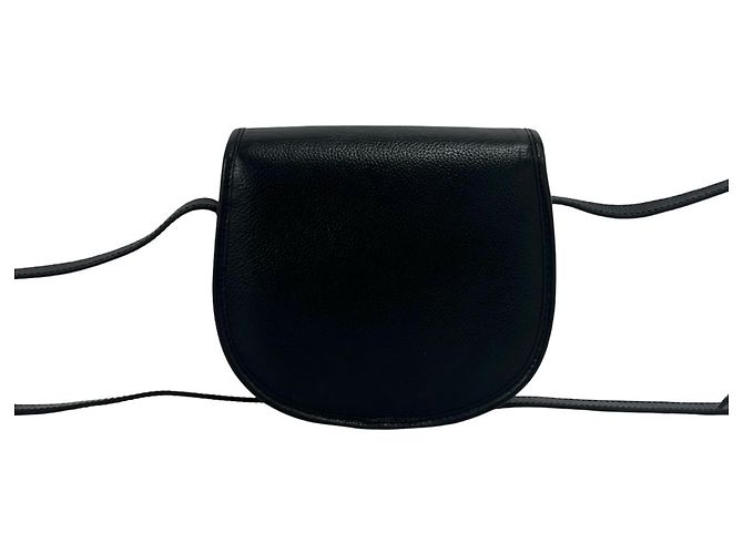 Mini borsa a tracolla Burberry in pelle nera Nero - vista 3
