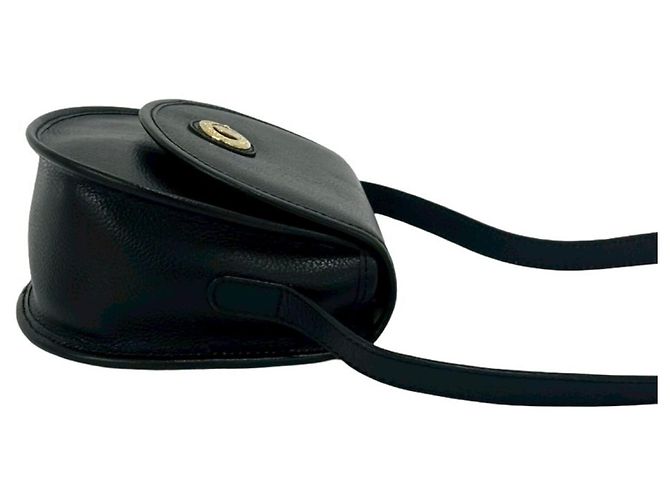 Mini borsa a tracolla Burberry in pelle nera Nero - vista 6